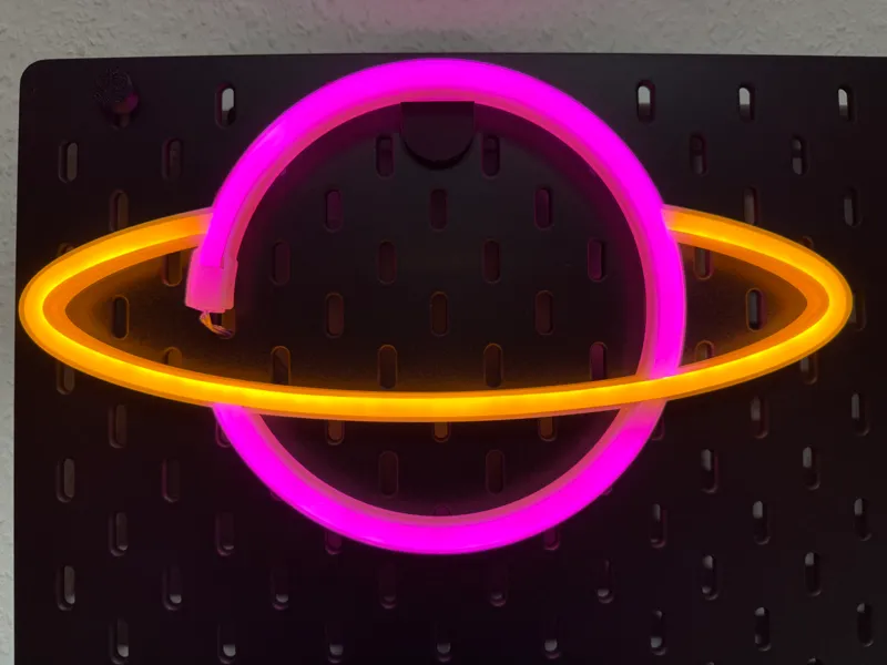 IKEA Skadis Neonlight hook