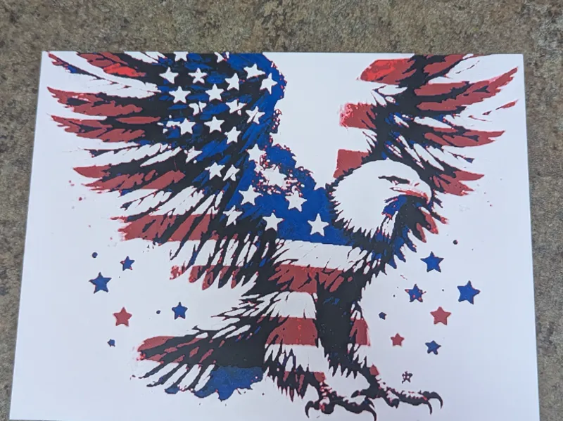 Bald Eagle Hueforge Textured Wall Art