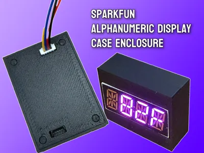 Sparkfun Alphanumeric Display Snap Fit Enclosure
