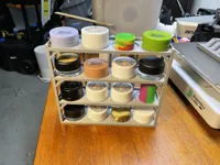 Présentoir à pots à étagères (maquillage / concentrés) — photo 3