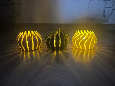 Modern tea light holders