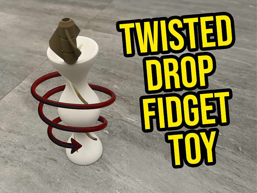 Satisfying Twisted Drop Fidget Office Toy (No Sup)