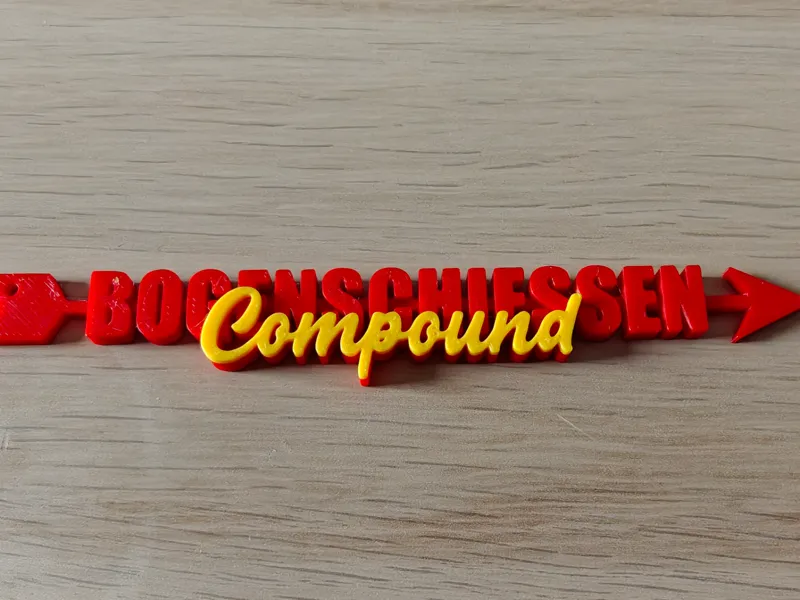 Köcheranhänger "Bogenschießen - Compound" 