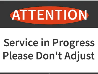 Servicing Don't touch