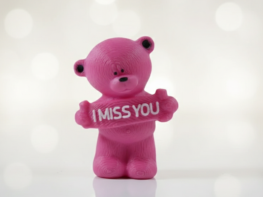 Teddy bear with a message (editable text)