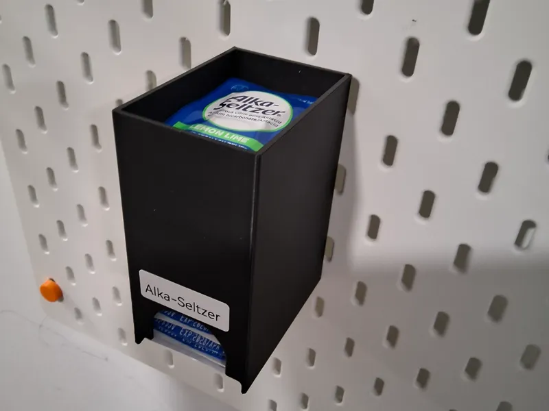 alka-seltzer dispenser for skadis boards