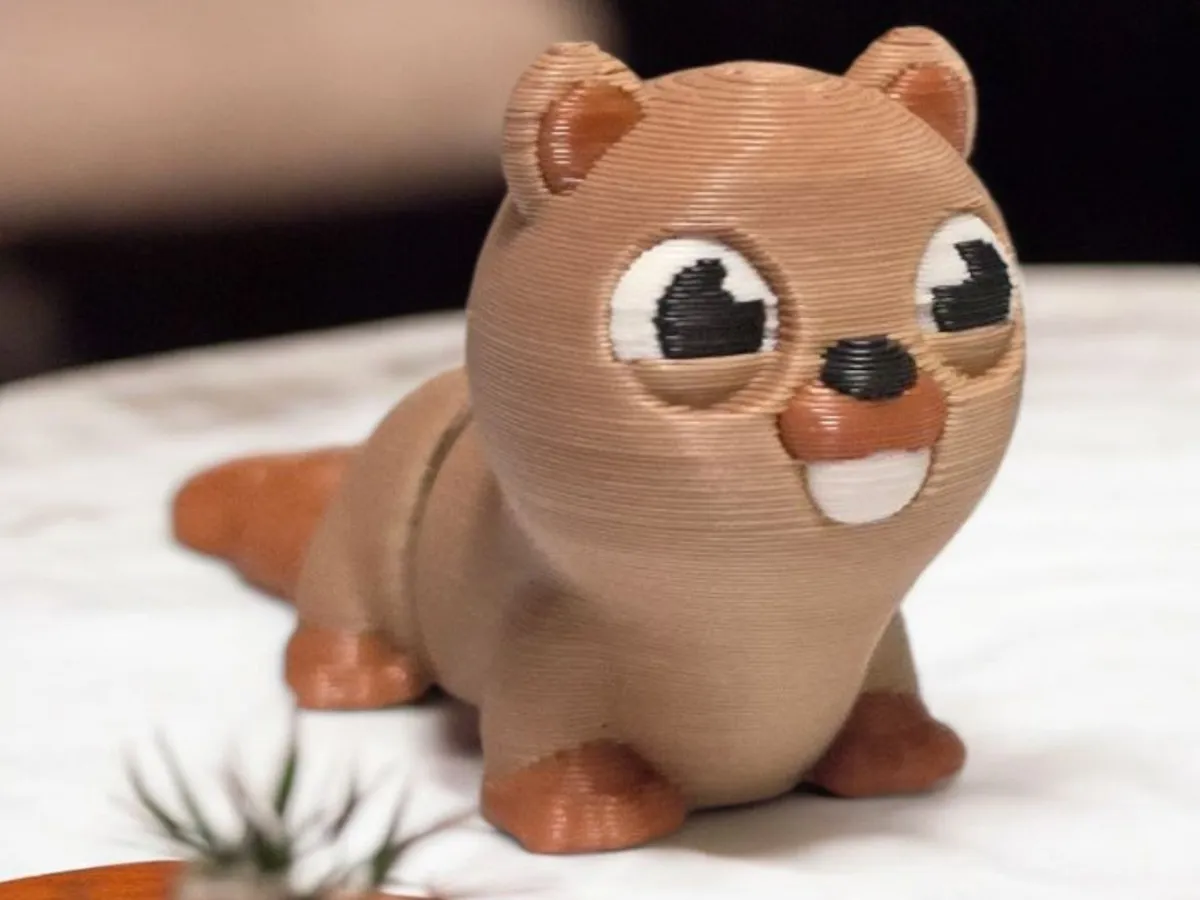 MINI FLEXI ARTICULATING BEAVER ( SUPPORT FREE ) - Free 3D Print Model ...