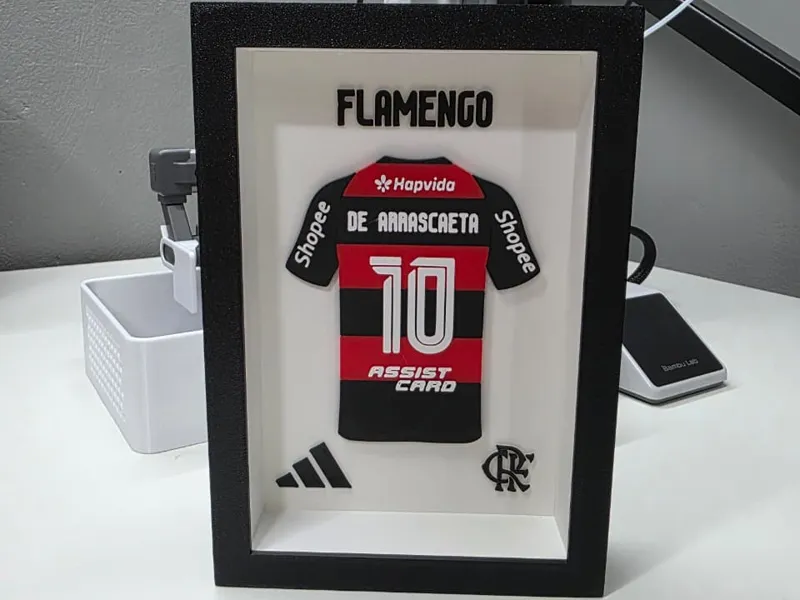 Quadro – Camisa do Flamengo - DE ARRASCAETA