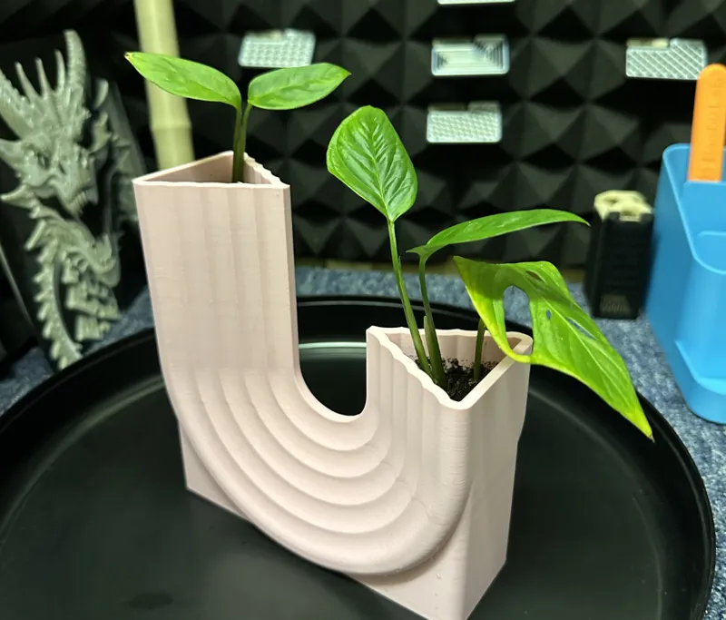 Vase (Drainage holes added for plant.)