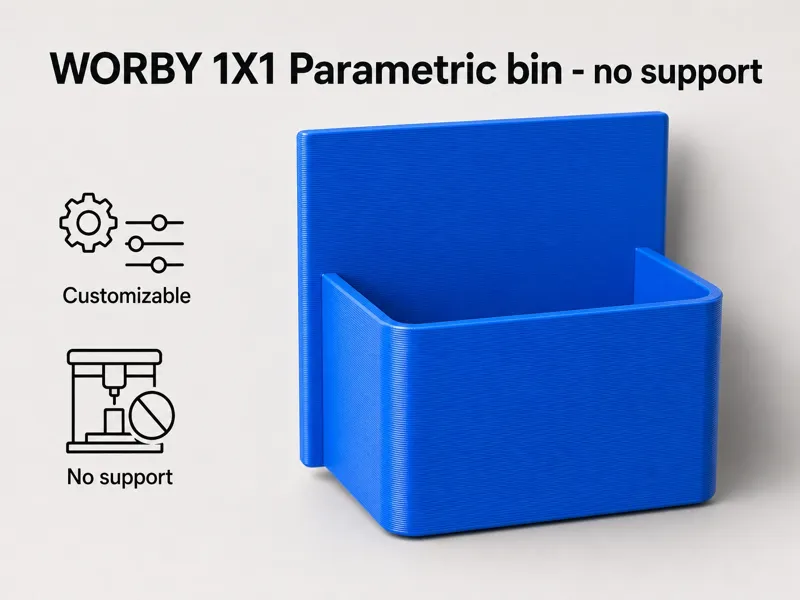 WORBY 1X1 Parametric bin - no support