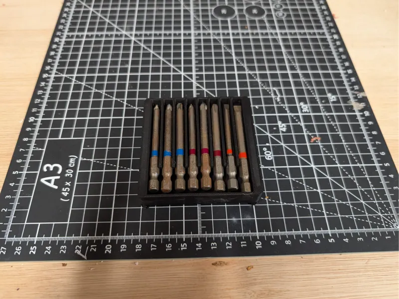 76mm Bit Holder - Gridfinity