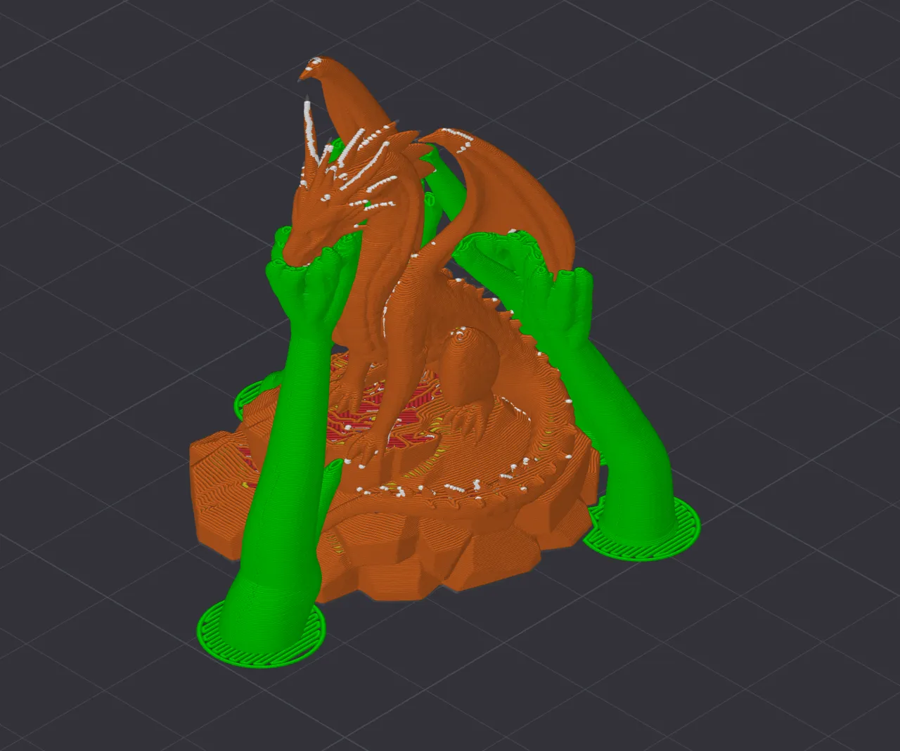 Dragon figurine view 2