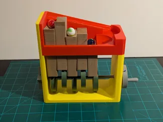 Automata Marble Run inspired by scroll saw Models