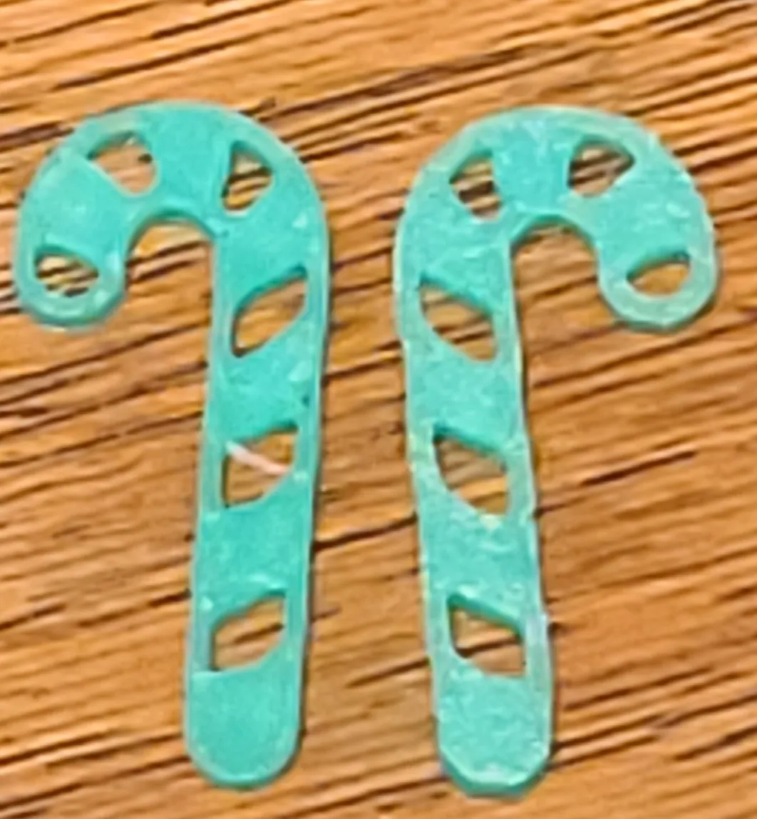 Candy Cane Earrings view 2