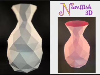 Tall Poly Vase