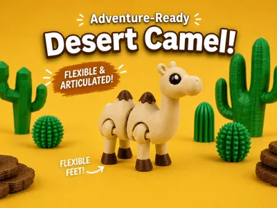 Flexi Camel - Articulated Desert Animal Figure