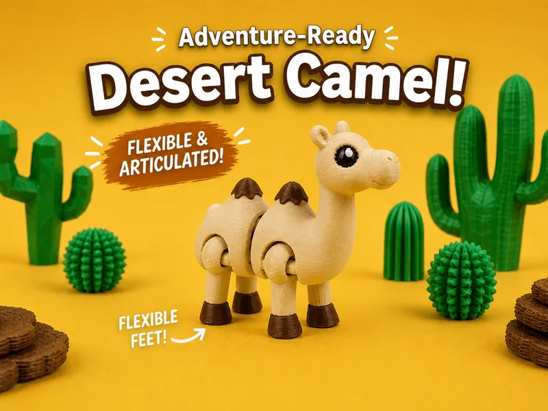 Flexi Camel - Articulated Desert Animal Figure