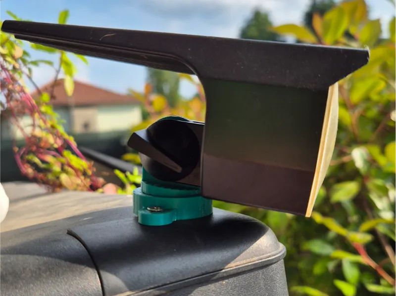 supporto faro giardino rotante