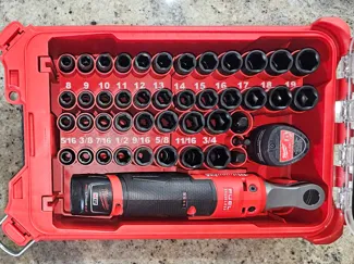 M12 Ratchet + 43PC Impact Socket Packout Insert