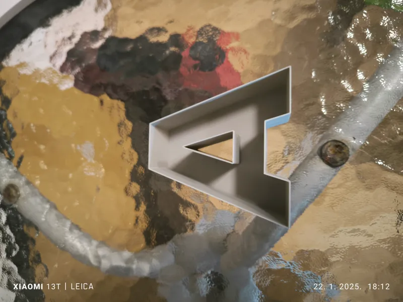 Letter A hollow