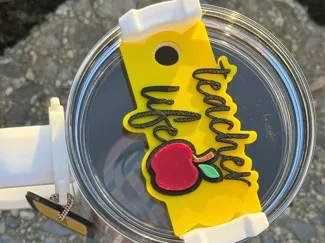 Teacher Life Stanley 40 oz Lid topper