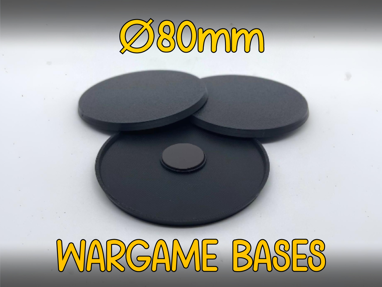 Wargaming Bases Magnet | 80mm miniature