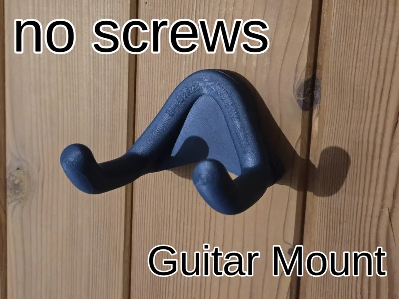 Guitar Wall Mount Hanger - Hidden Screws