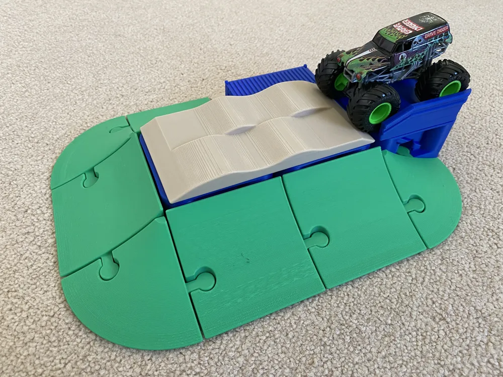 Modular Monster Truck Stunt Ramp Set - 1:64 Scale - Free 3D Print Model ...