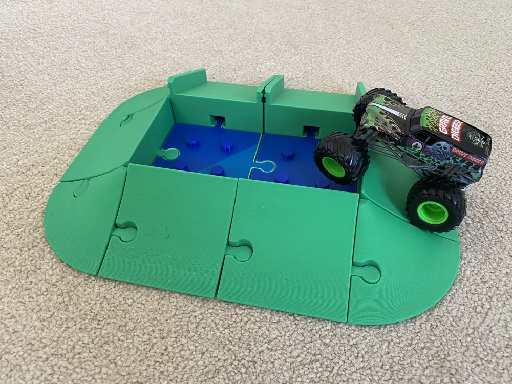 Modular Monstrosity Modular Monster Truck Stunt Ramp Set - 1:64 Scale - Free 3D Print Model ...