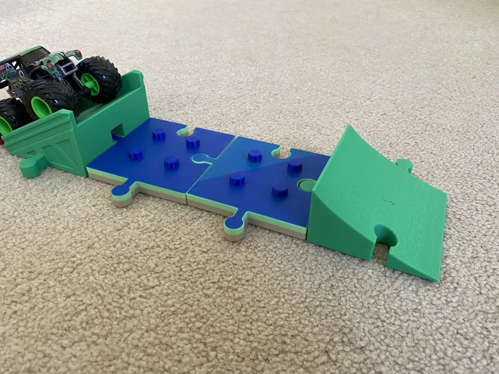 Modular Monstrosity Modular Monster Truck Stunt Ramp Set - 1:64 Scale - Free 3D Print Model ...