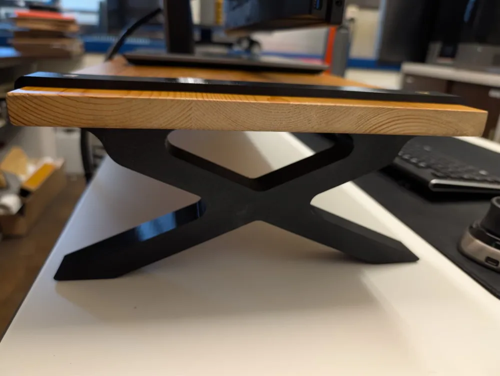 Monitor Riser Rustic & Modern by DJ595 MakerWorld: Download Free 3D Models
