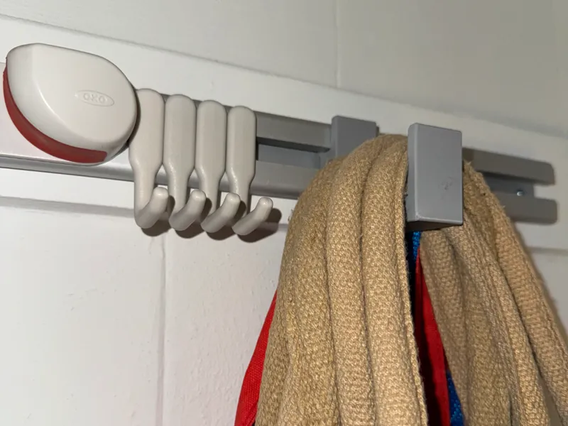 Hook/Base for OXO Expandable On-The-Wall Organizer