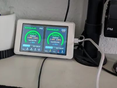 BambuLab Dashboard Case – Guition ESP32S3 5