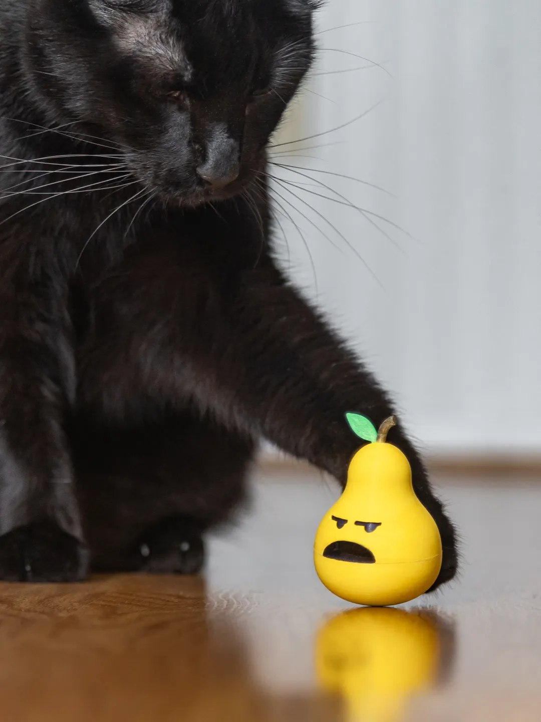 Cat Treat Toy - Rocking Pear view 2