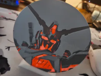 Gundam Unicorn destroy mode display model