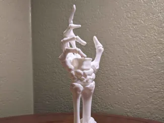 SkeletonHandCandleHolder