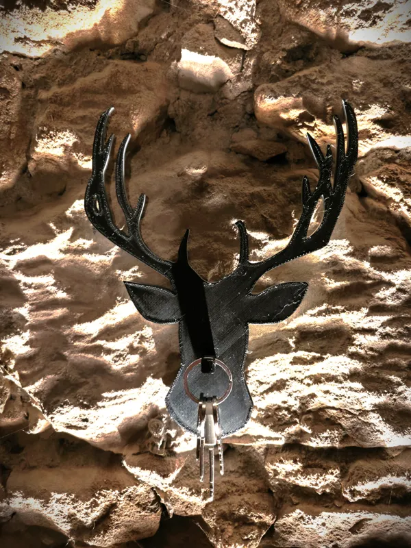 Porte-clés mural Cerf