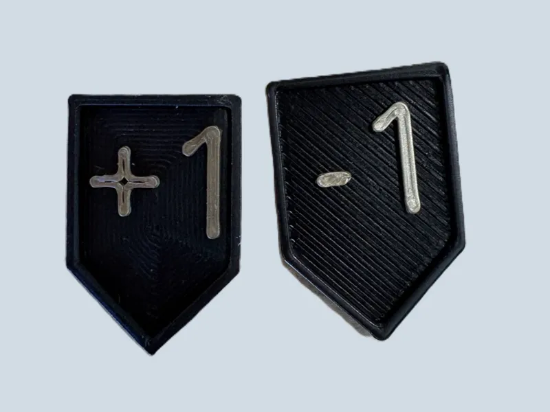 +1/+1 and -1/-1 MTG counters