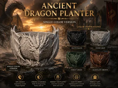 Ancient Dragon Planter