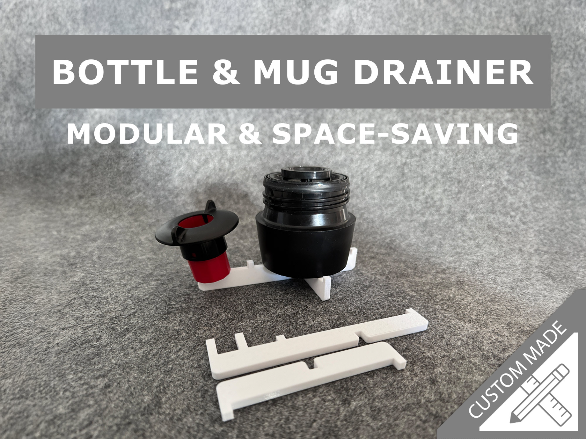 Bottle & Mug Drainer – Modular – 2-Piece Lid only
