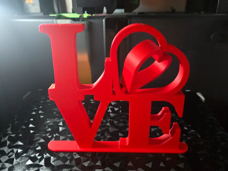 Love-Deko mit drehendem Herz - Print in Place