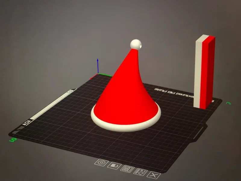 Santa Hat Christmas Ornament
