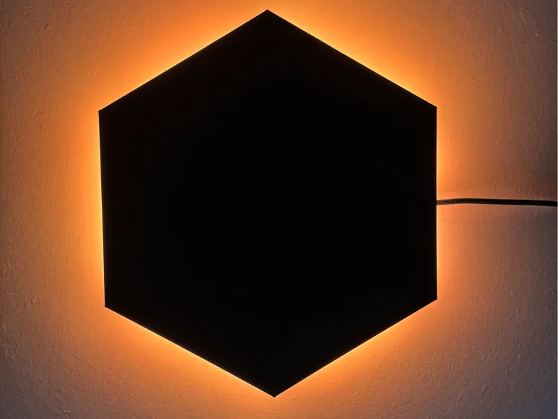 Hexagon LED Lamp with Animations, Wifi, WLED