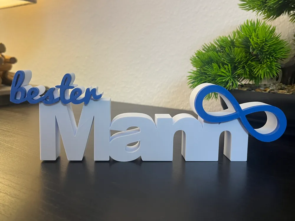 Best Man - Personalized 3D Lettering by Liora3D MakerWorld: Download ...