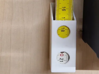 Wooden meter stick holder 