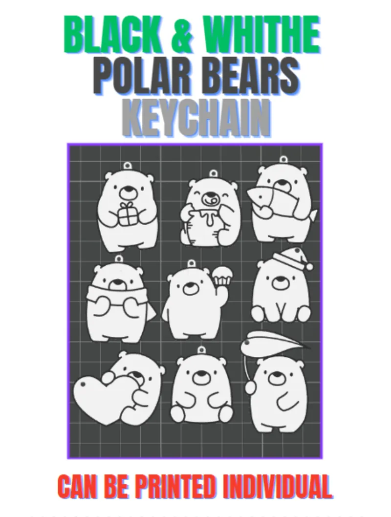 Polarbear keychain