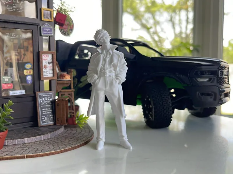 70s diorama dude cartoon style 
