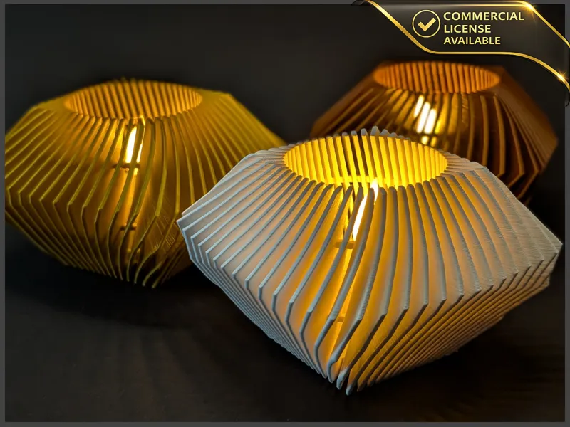 LED Tea Light Holder Adamas - Double Cut