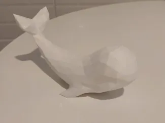 Baleia Decoração Low Poly