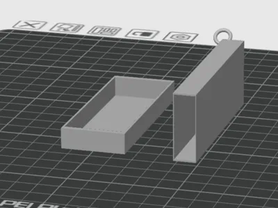 Toothpick holder with keychain hole